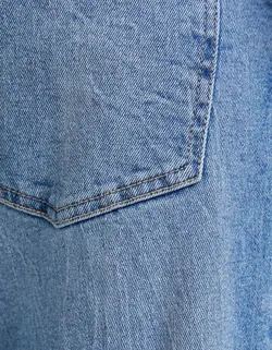 شلوار جین اسکینی فیت مردانه آبی برشکا