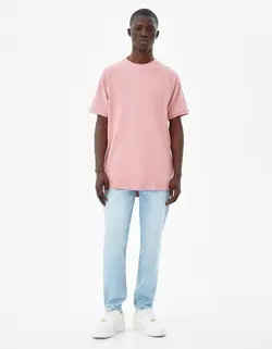 شلوار جین راسته مردانه آبی برشکا