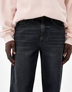 شلوار جین راسته مردانه سیاه برشکا