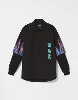 اورشرت مردانه سیاه برشکا