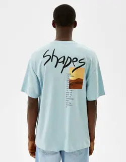 تی شرت مردانه آبی برشکا
