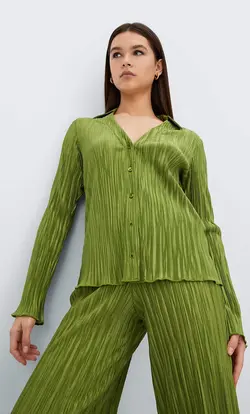 شومیز زنانه سبز استرادیواریوس