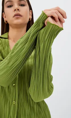 شومیز زنانه سبز استرادیواریوس