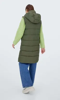 کاپشن پافر زنانه خاکی استرادیواریوس