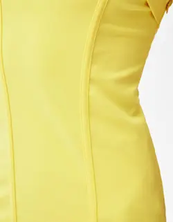 پیراهن کوتاه زنانه زرد برشکا