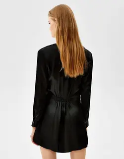 پیراهن مجلسی زنانه سیاه برشکا