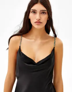 پیراهن مجلسی زنانه سیاه برشکا