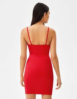 پیراهن مجلسی زنانه قرمز برشکا