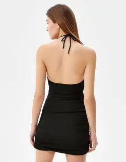 پیراهن مجلسی زنانه سیاه برشکا