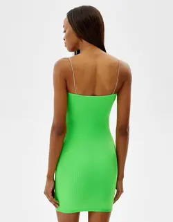 پیراهن مجلسی زنانه سبز برشکا