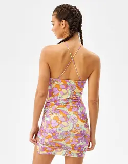 پیراهن مجلسی زنانه نارنجی برشکا