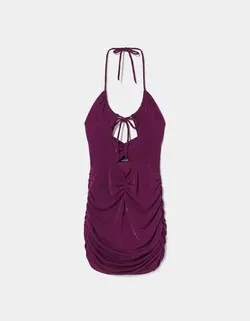 پیراهن مجلسی زنانه بنفش برشکا