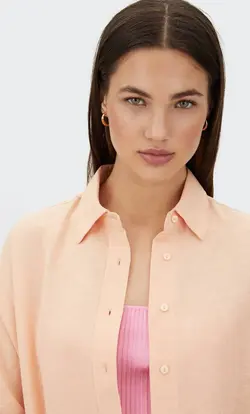 شومیز زنانه نارنجی استرادیواریوس