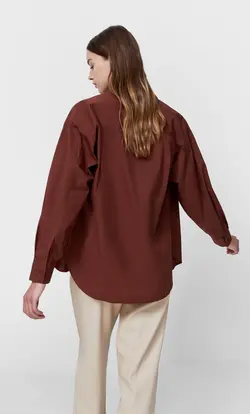 شومیز زنانه قهوه ای استرادیواریوس