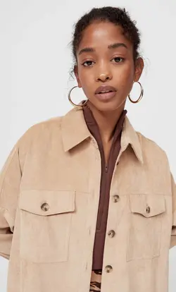 شومیز زنانه بژ استرادیواریوس