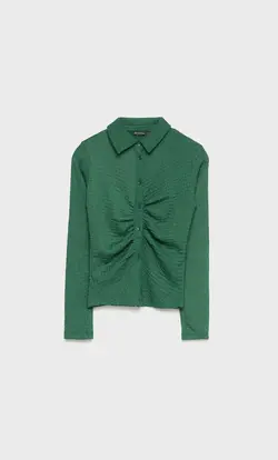 شومیز زنانه سبز تیره استرادیواریوس