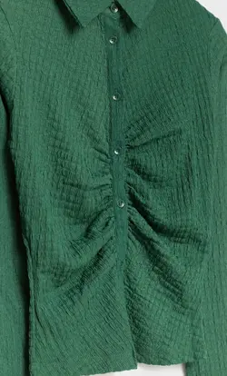 شومیز زنانه سبز تیره استرادیواریوس