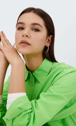 شومیز زنانه سبز استرادیواریوس