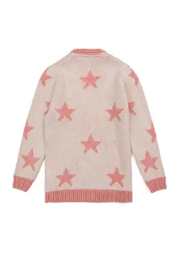 پلیور یقه هفت دخترانه کرم رنگ ملانج یو اس پولو