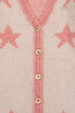 پلیور یقه هفت دخترانه کرم رنگ ملانج یو اس پولو