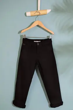 شلوار کتان پسرانه مشکی یو اس پولو