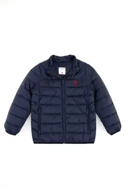 کاپشن پسرانه آبی یو اس پولو