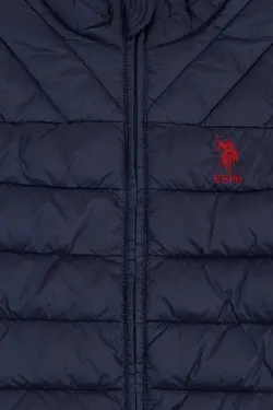 کاپشن پسرانه آبی یو اس پولو