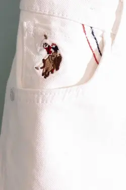 شلوار جین پسرانه سفید یو اس پولو