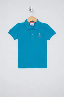 پولوشرت پسرانه آبی نفتی یو اس پولو