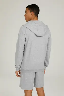 هودی جلو زیپ دار مردانه کینتیکس SN87 BASIC FULL ZIP HOODI