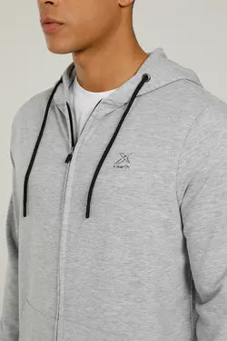 هودی جلو زیپ دار مردانه کینتیکس SN87 BASIC FULL ZIP HOODI