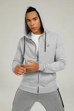 هودی جلو زیپ دار مردانه کینتیکس SN87 BASIC FULL ZIP HOODI