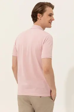 تی شرت مردانه صورتی پودری یو اس پولو