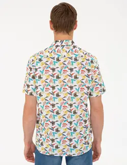 پیراهن آستین کوتاه مردانه چند رنگ پیرکاردین