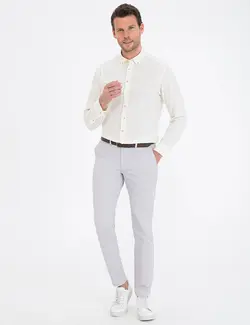 پیراهن آستین بلند مردانه زرد روشن پیرکاردین