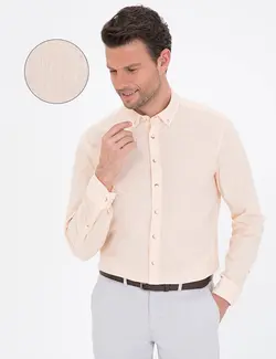 پیراهن آستین بلند مردانه سالمون پیرکاردین