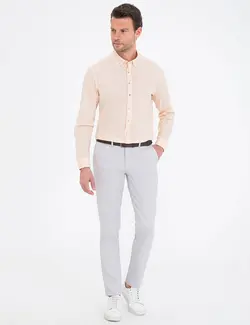 پیراهن آستین بلند مردانه سالمون پیرکاردین