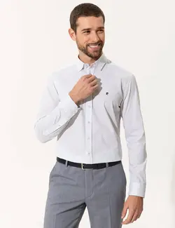 پیراهن آستین بلند مردانه زمردی پیرکاردین