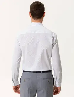 پیراهن آستین بلند مردانه زمردی پیرکاردین