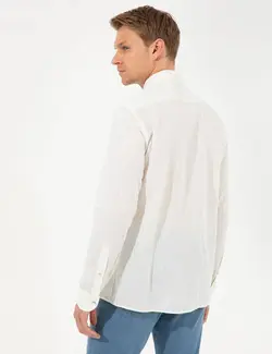 پیراهن آستین بلند مردانه سبز روشن پیرکاردین