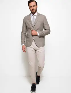 شلوار کتان مردانه بژ کاشارل