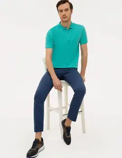 شلوار کتان مردانه نیلی کاشارل