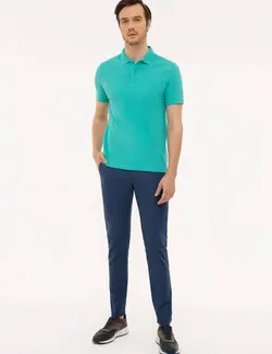 شلوار کتان مردانه نیلی کاشارل