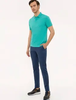 شلوار کتان مردانه نیلی کاشارل