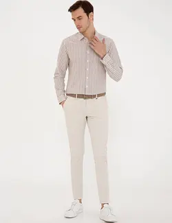 شلوار کتان مردانه شنی کاشارل