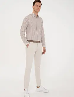 شلوار کتان مردانه شنی کاشارل