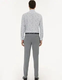 شلوار پارچه ای مردانه آبی روشن کاشارل