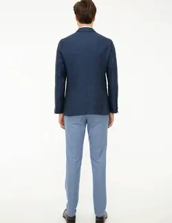 شلوار پارچه ای مردانه آبی تیره کاشارل