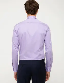 پیراهن آستین بلند مردانه بنفش کاشارل