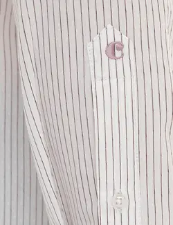 پیراهن آستین بلند مردانه زرشکی کاشارل